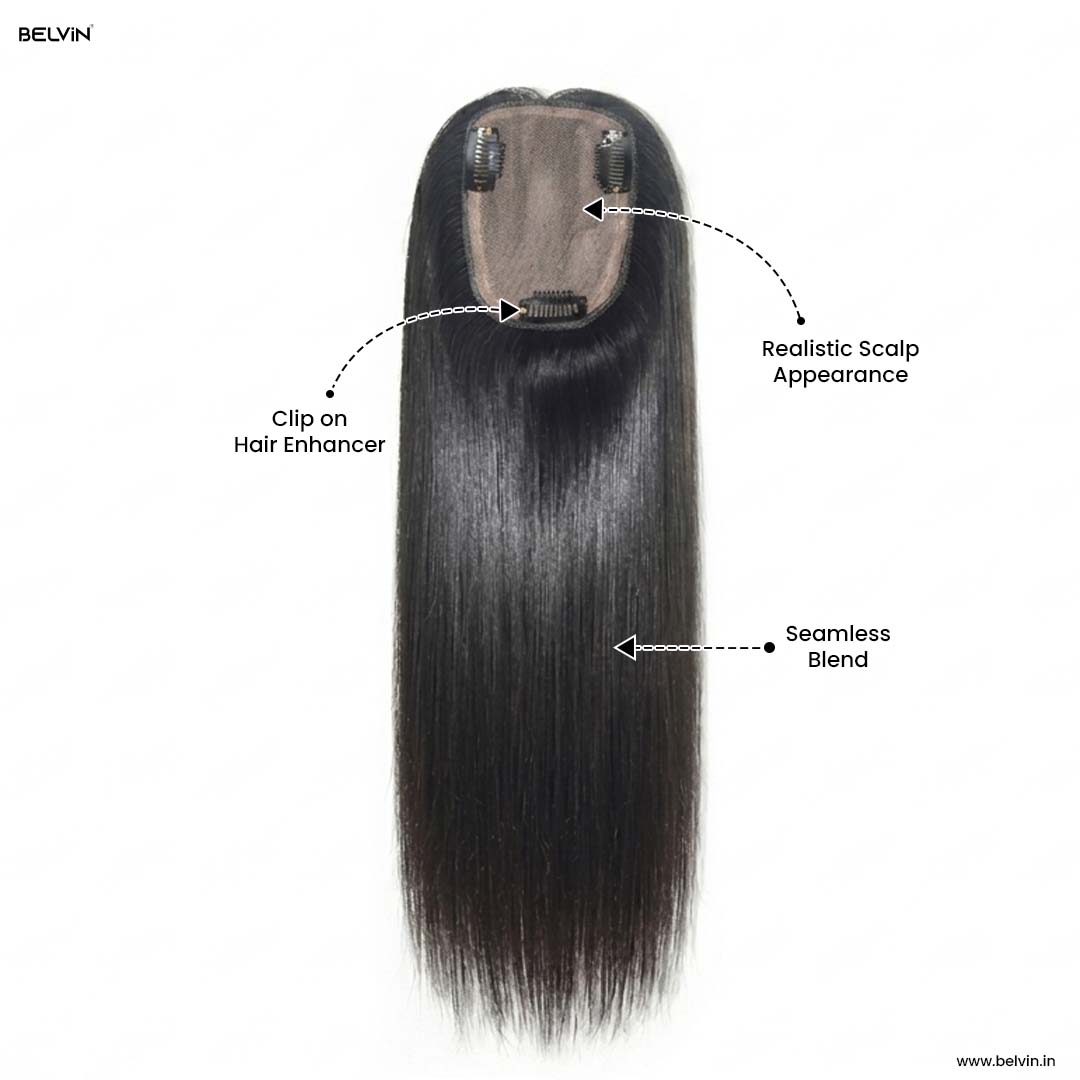 Silk Base Human Hair Topper 3*5Inc