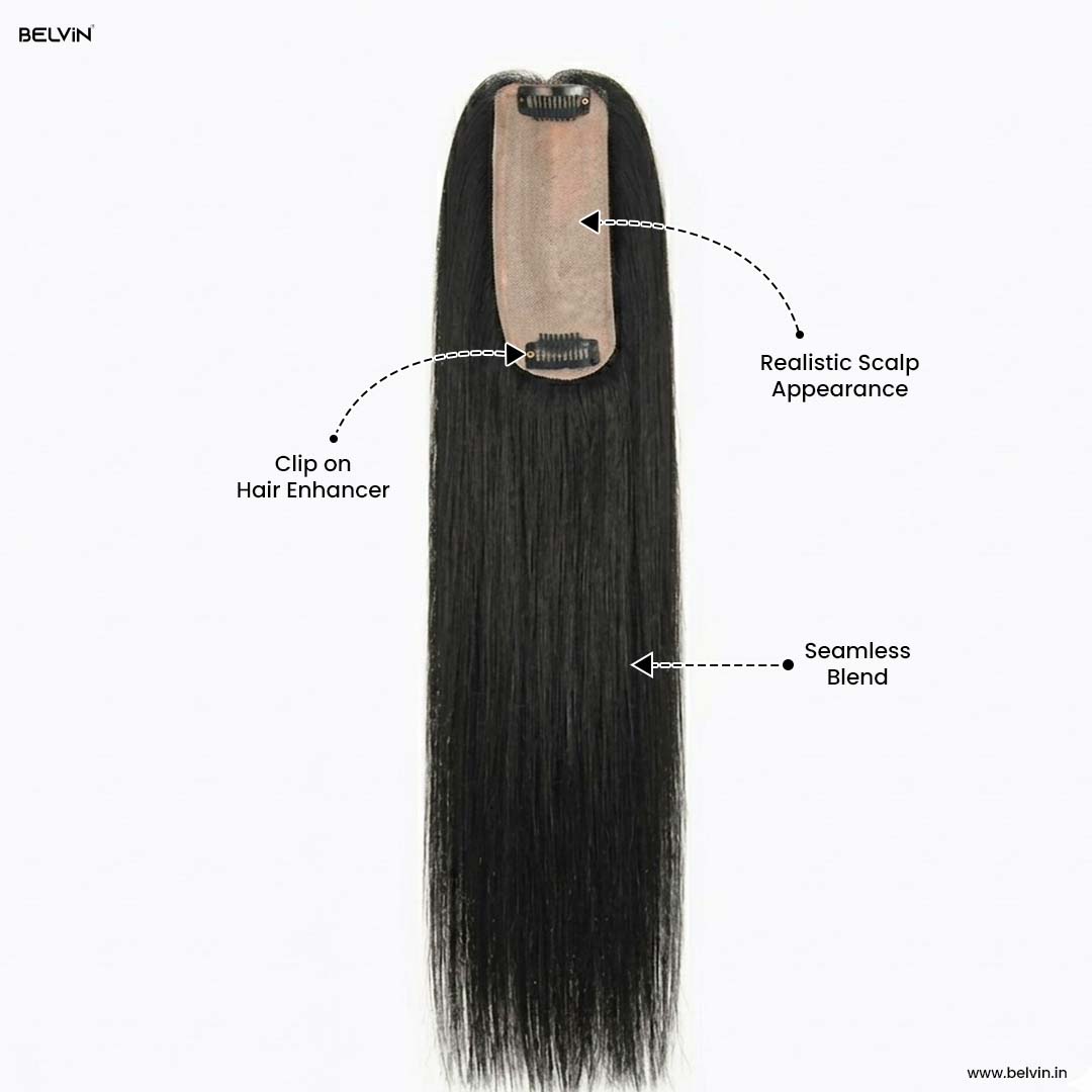 Silk Base Human Hair Topper 1.5*5Inc