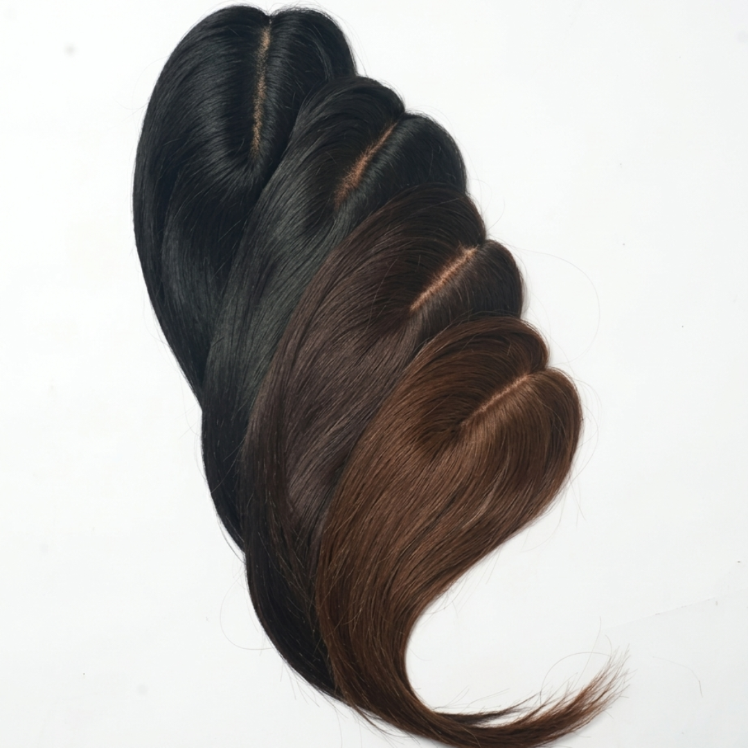 Invisible Human Hair Lace Topper - 18 Inch