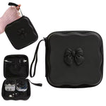 Bow Knot Mini Storage Bag - Black