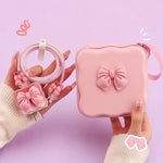 Bow Knot Mini Storage Bag - Pink