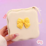 Bow Knot Mini Storage Bag - Yellow
