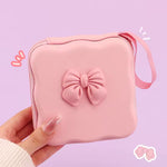 Bow Knot Mini Storage Bag - Pink