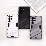 Elegant Hard Armor Invisible Bracket Phone Case