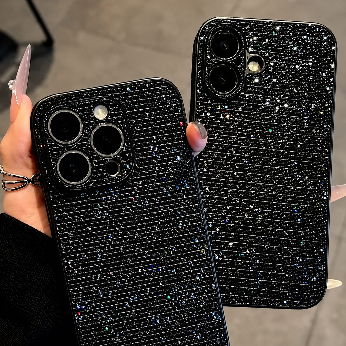 Midnight Glitter Bling Case - iPhone