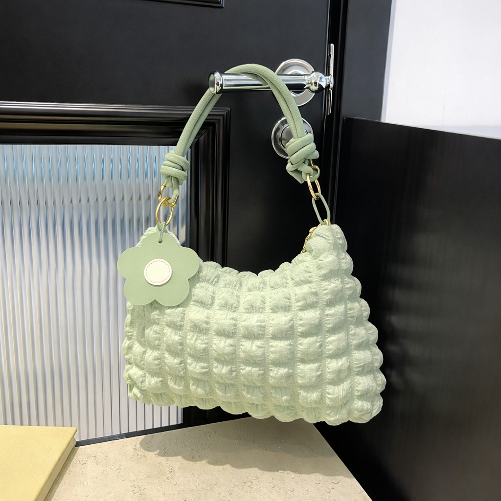 Soft Petal Elegance Bag - Green