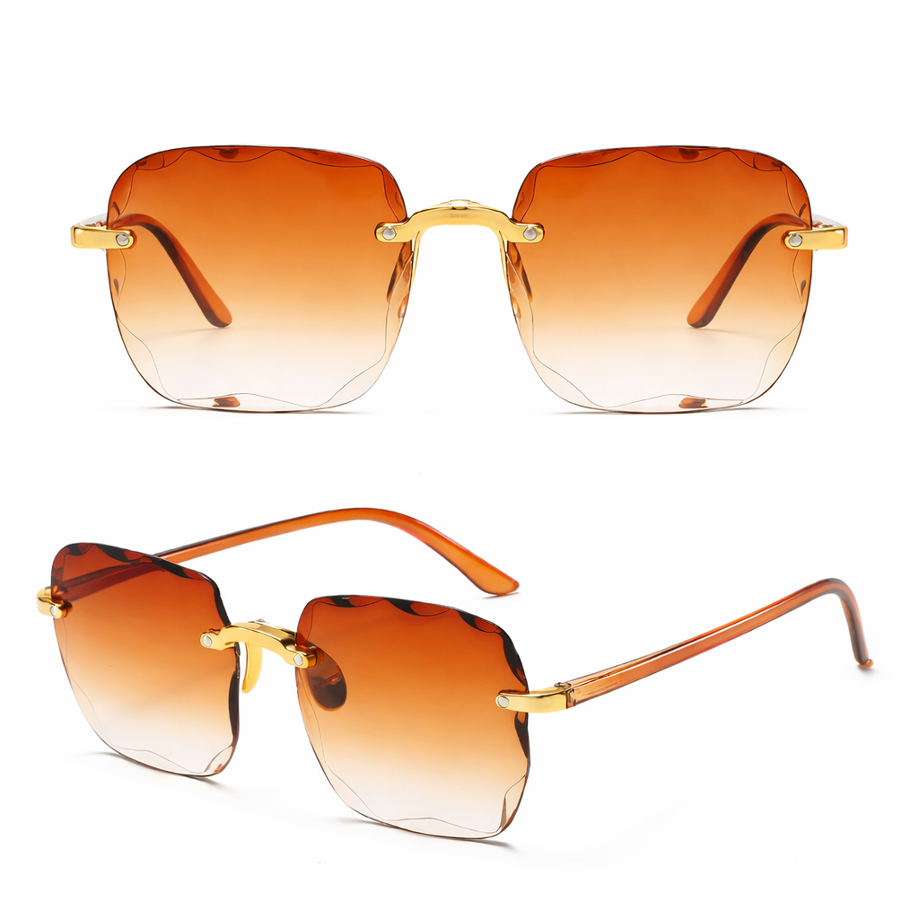 PrismFold Case With Sunglasses  - Black Gold