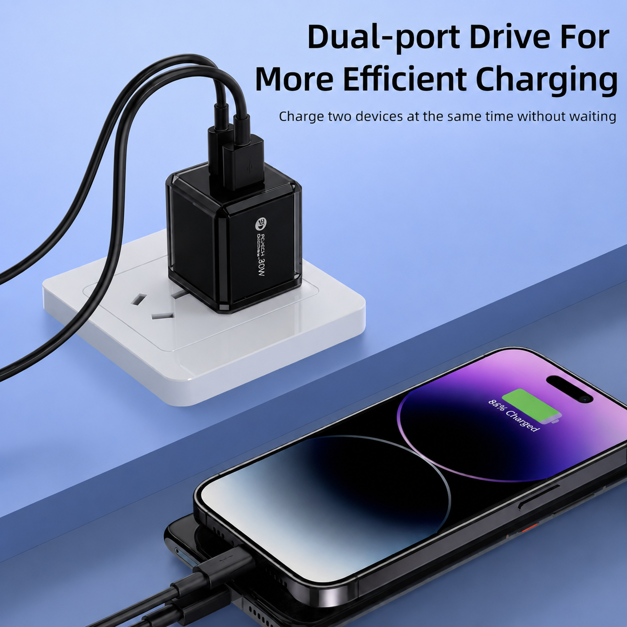 SnapVolt Fast Charge Combo Set - Black