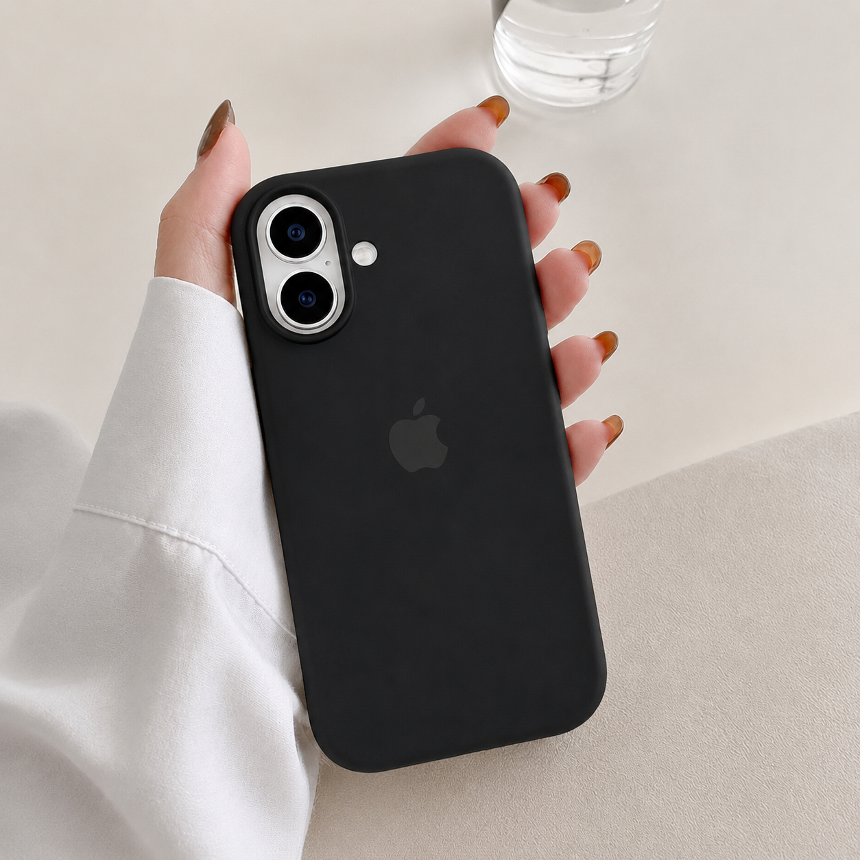 Silicone Logo Black Case