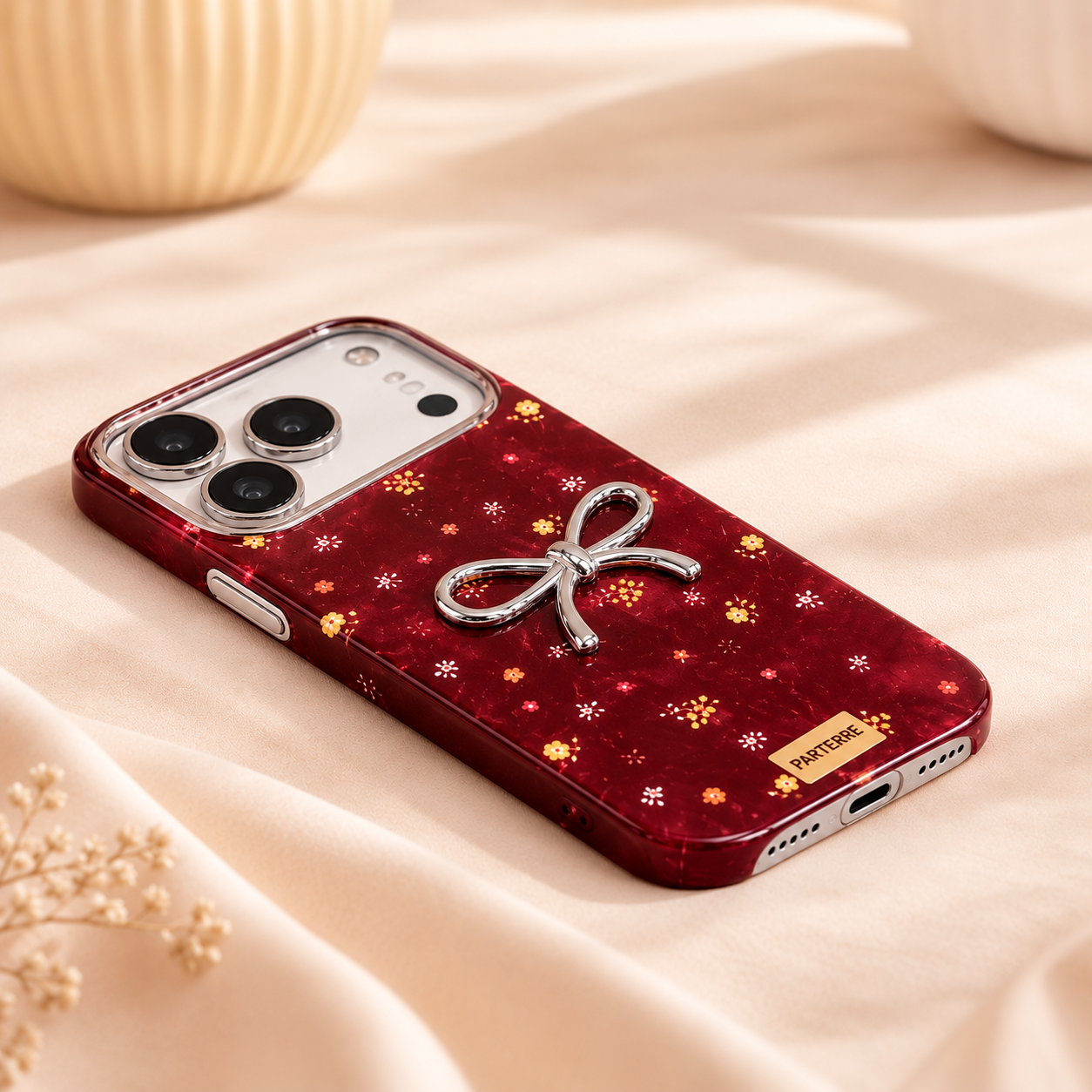 Crimson Royale Bow Case - iPhone