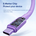 NovaFusion USB A to Type C Cable - Purple