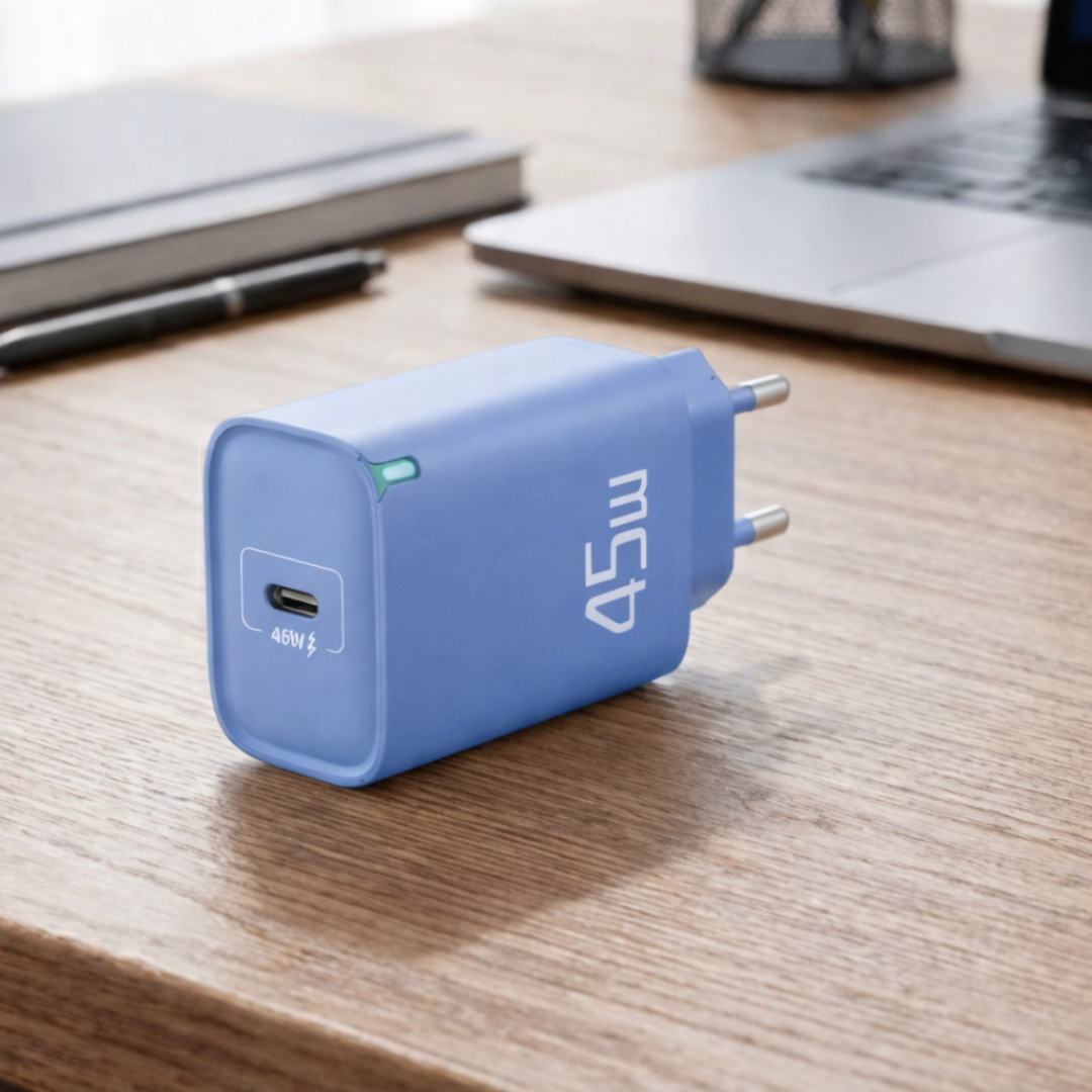 QuickZen 45W Charger Adapter - Blue