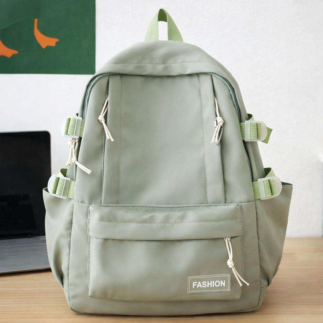 Daisy Day Korean Themed Backpack - Green