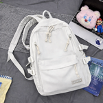 Daisy Day Korean Themed Backpack - White