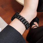 Diamond Glow Metallic Strap - Black