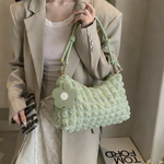 Soft Petal Elegance Bag - Green