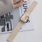 Slim Fit Silicone Apple Watch Strap - Beige