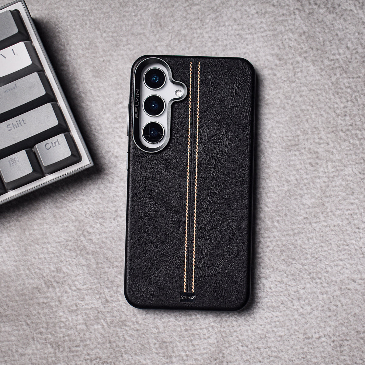 Midnight Grain Leather Case – Galaxy