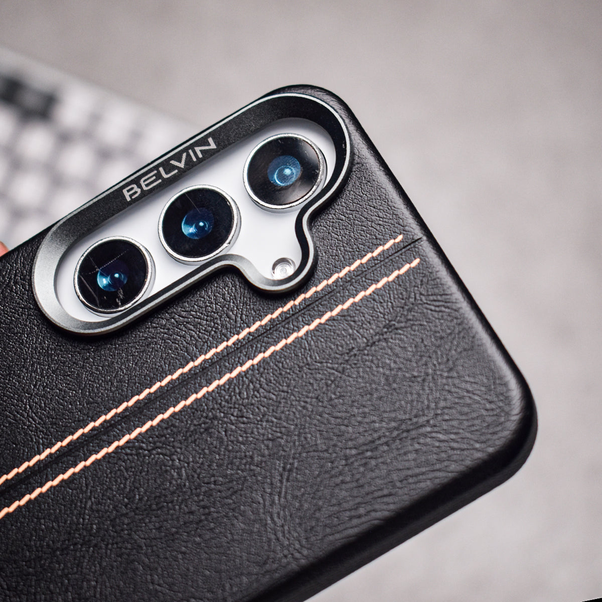 Midnight Grain Leather Case – Galaxy