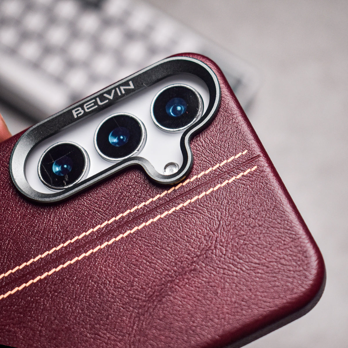 Midnight Grain Leather Case – Galaxy