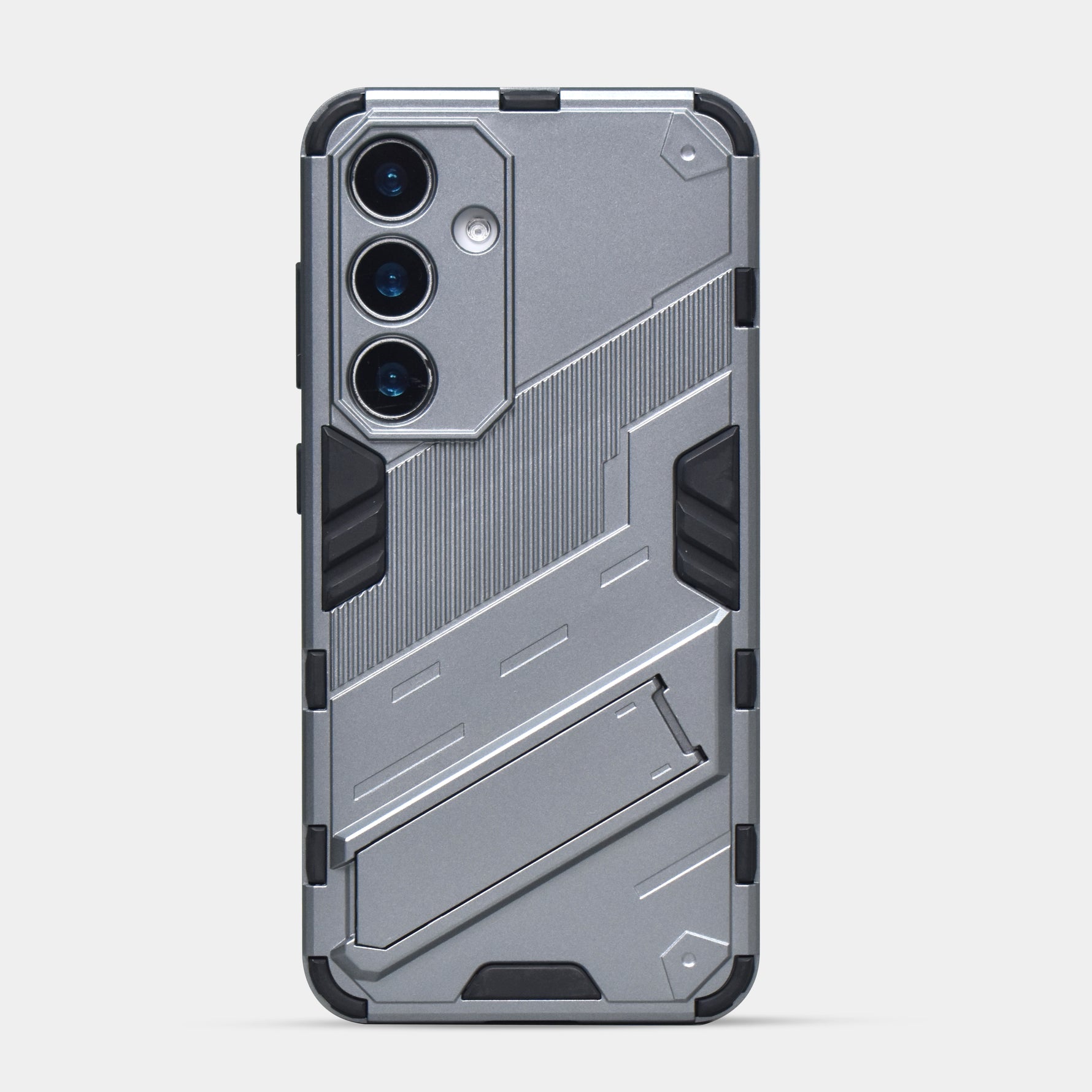 Elegant Hard Armor Invisible Bracket Phone Case