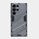 Elegant Hard Armor Invisible Bracket Phone Case