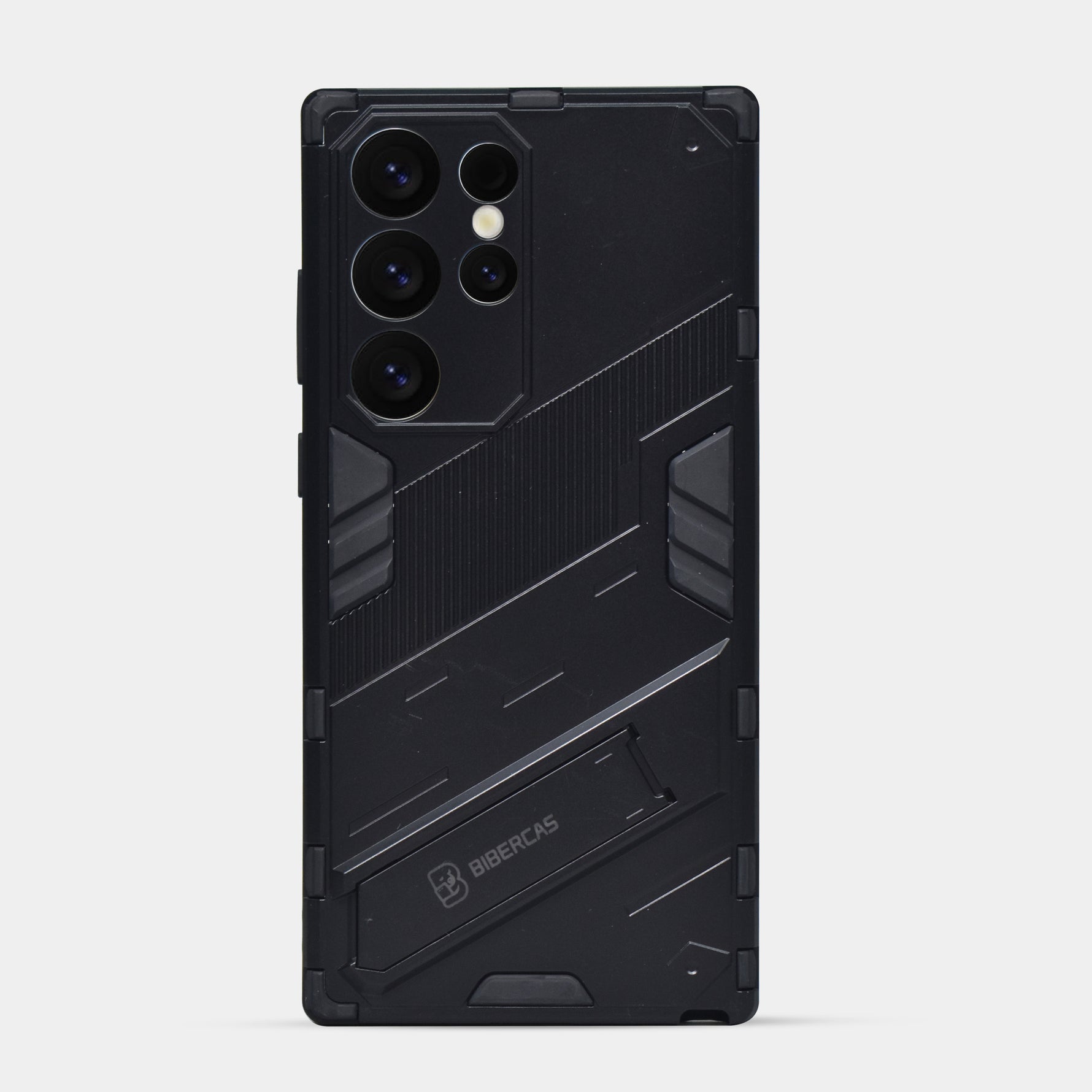 Elegant Hard Armor Invisible Bracket Phone Case