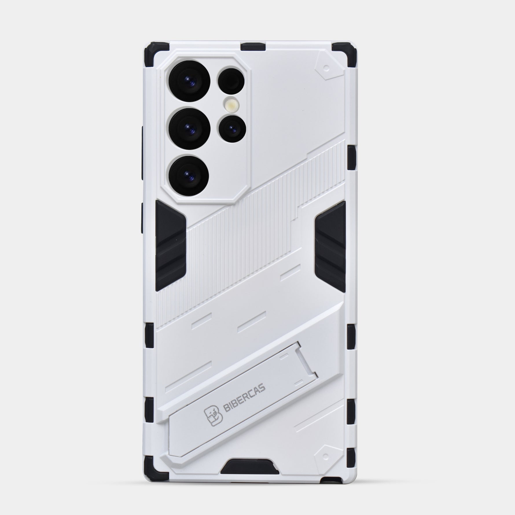 Elegant Hard Armor Invisible Bracket Phone Case