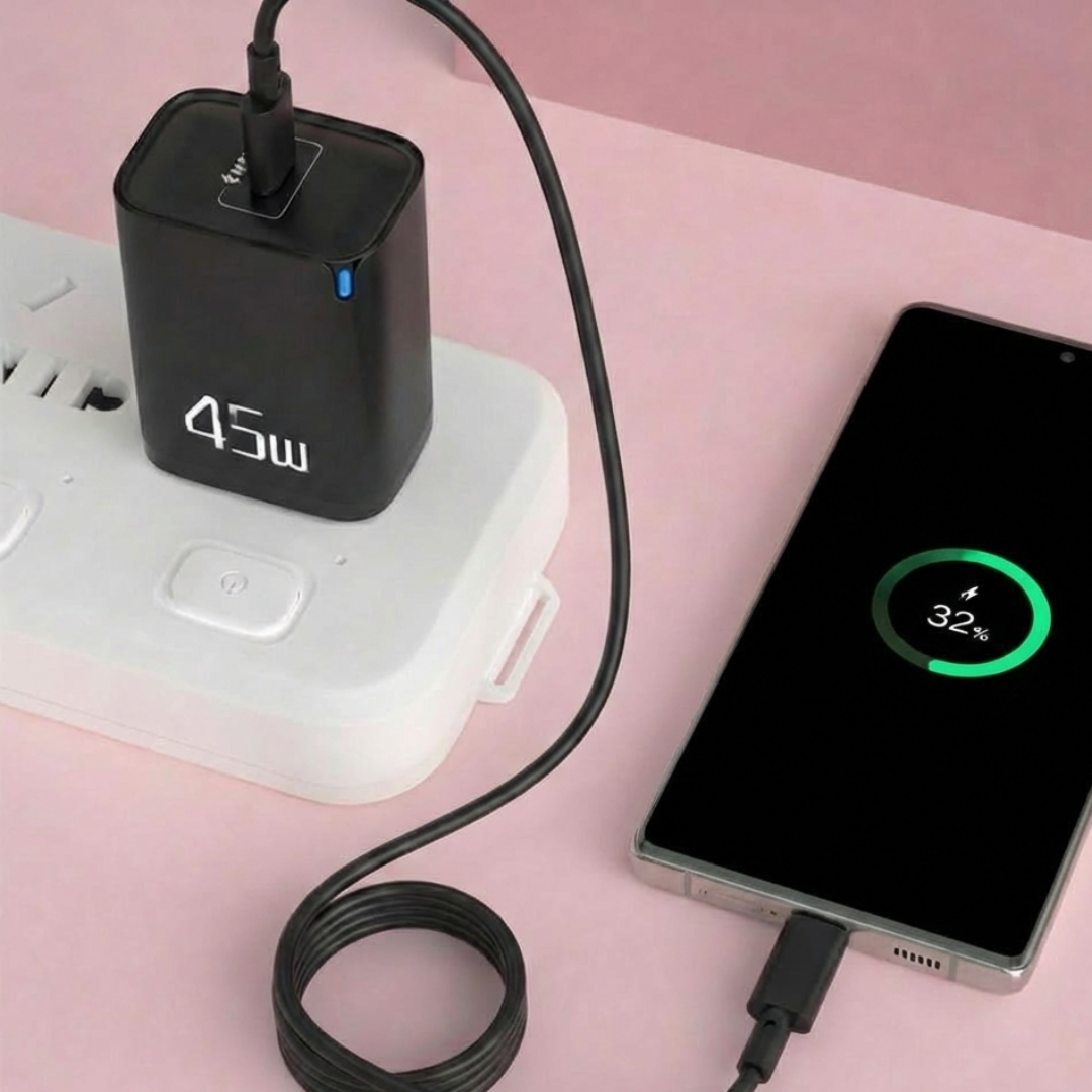 QuickZen 45W Charger Adapter - Black