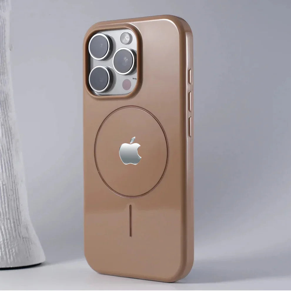 Glossy TPU Shockproof Case-Beige