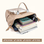 Soft Canvas Backpack for Women - Beige