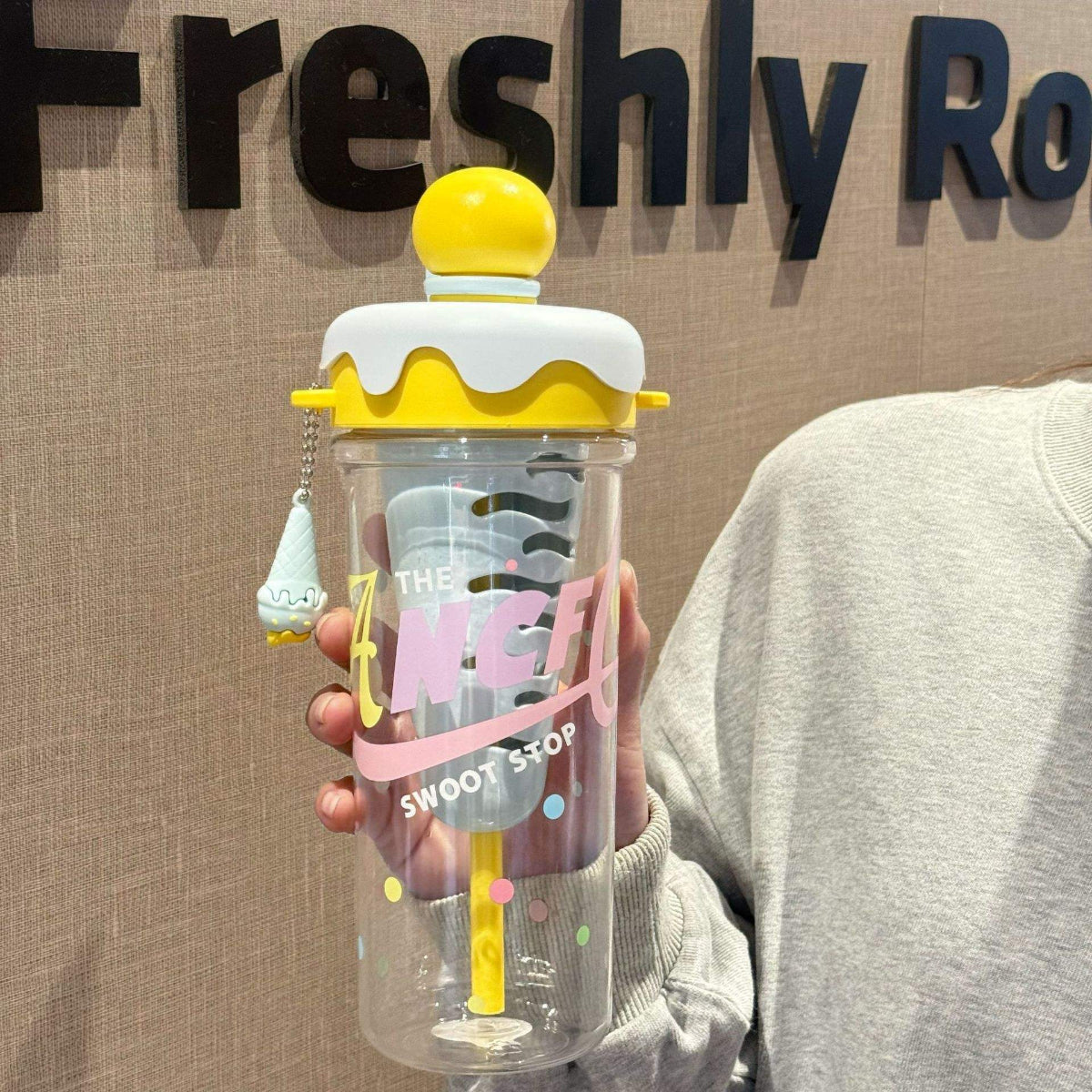 IcePop Summer Drink Bottle - Yellow Blue