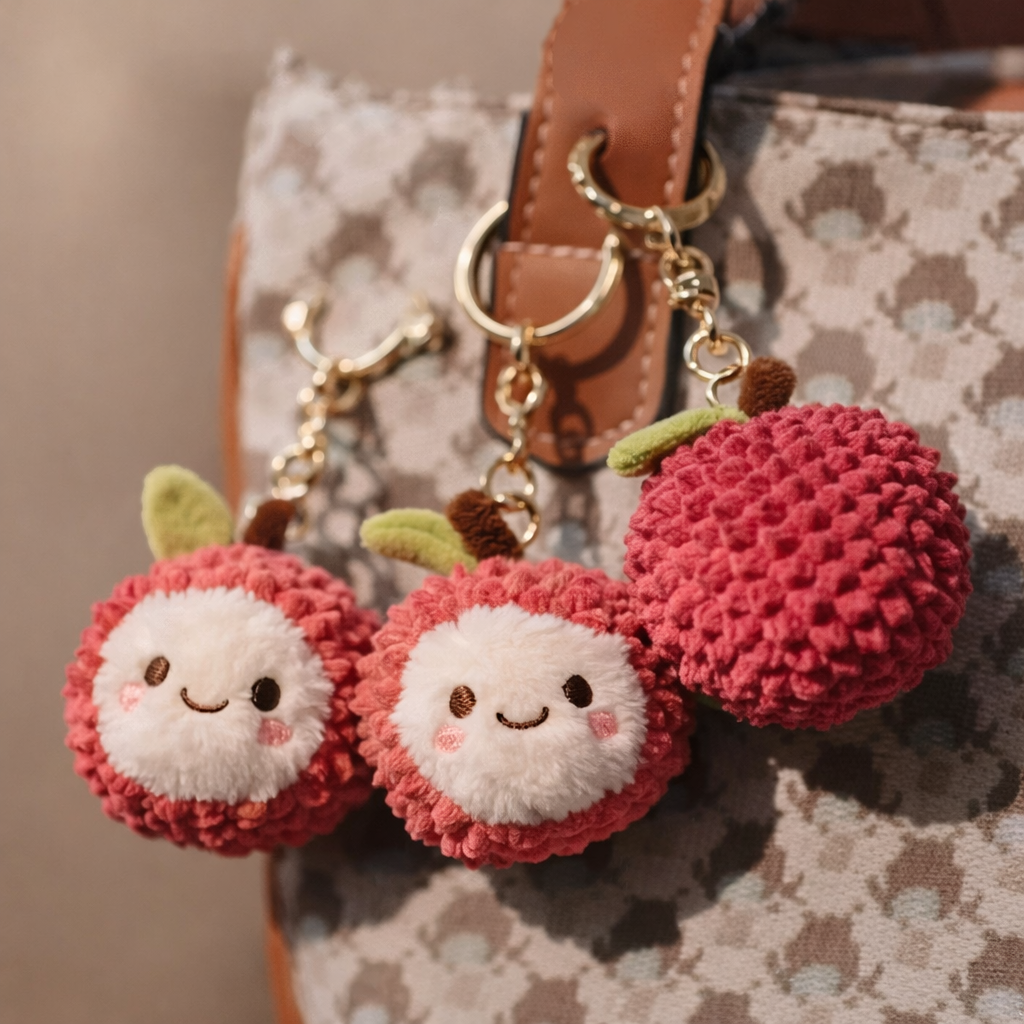 Happy Litchi Plush - Keychain