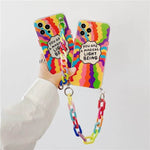 Rainbow Case with Chain Bracelet