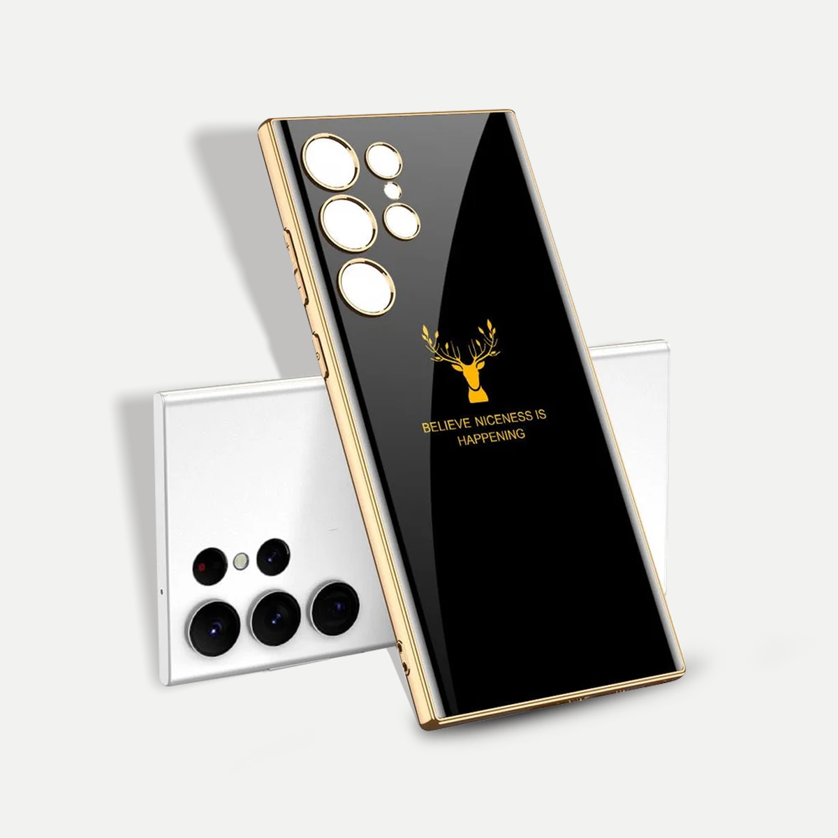 Inspirational Deer Protective Case-Black