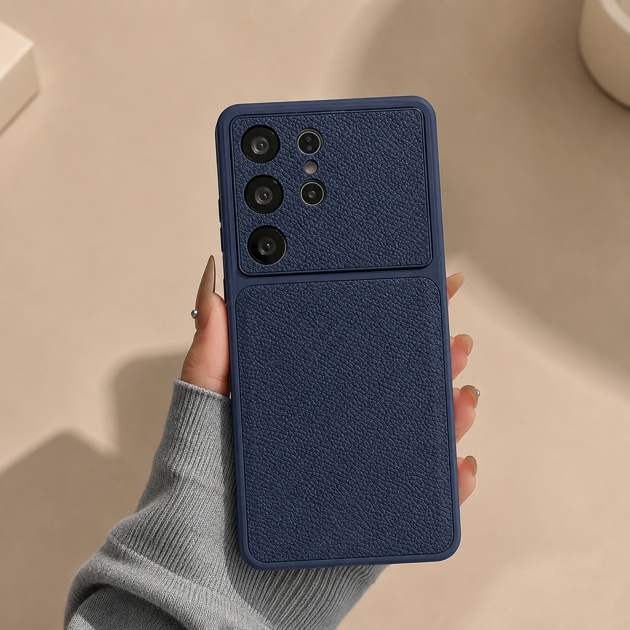 Premium Leather Texture Case - Samsung