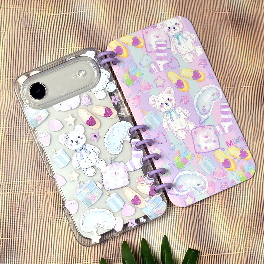 Kawaii Teddy Book Case - iPhone Air