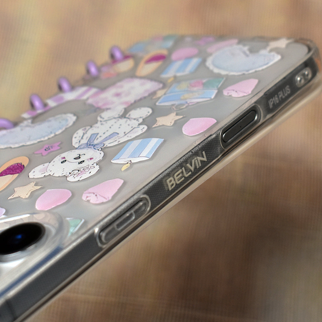 Kawaii Teddy Book Case - iPhone Air