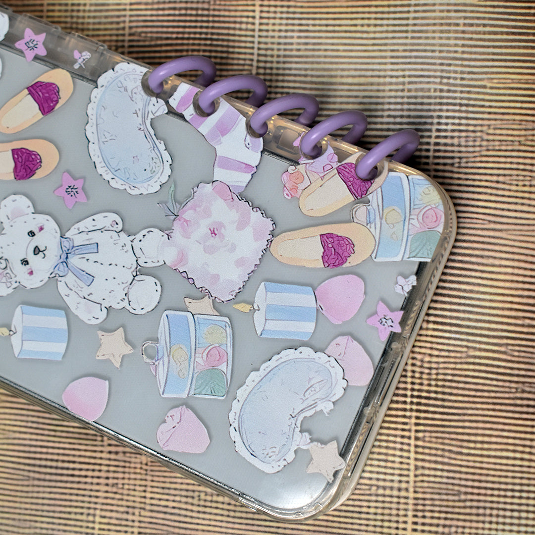 Kawaii Teddy Book Case - iPhone Air