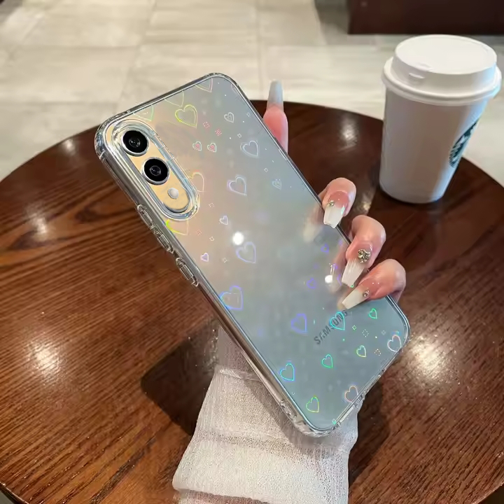 Galaxy S25 Edge - Laser Love Heart Case