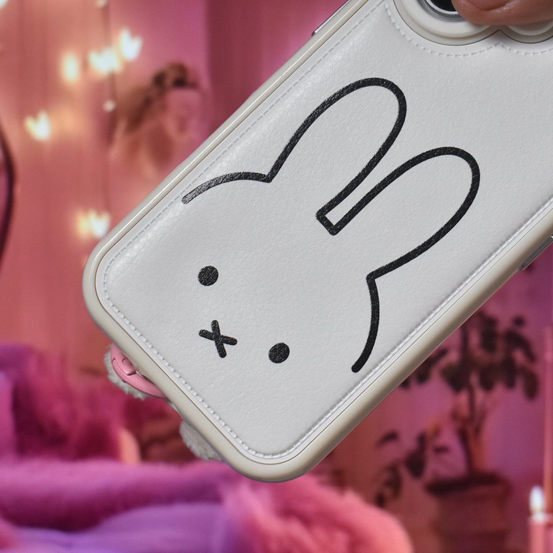 Bunny Bliss Leather Case - iPhone