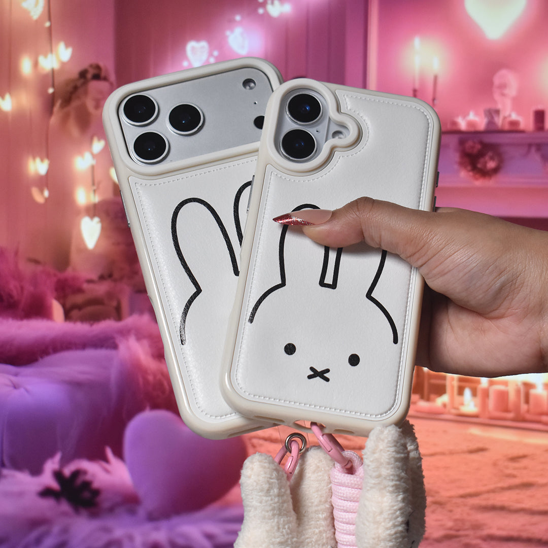 Bunny Bliss Leather Case - iPhone