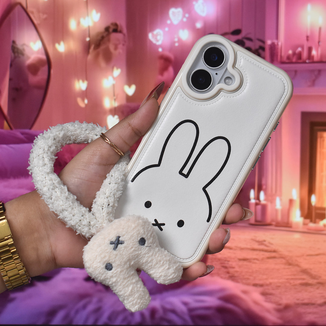Bunny Bliss Leather Case - iPhone