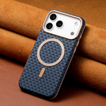 Magnetic Woven Leather Case - iPhone