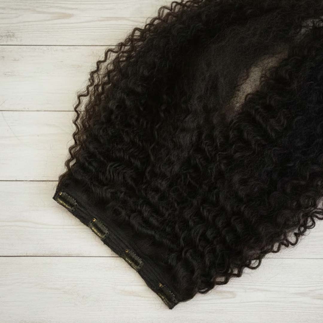 Single Piece 4 Clip Volumizer (Curly)
