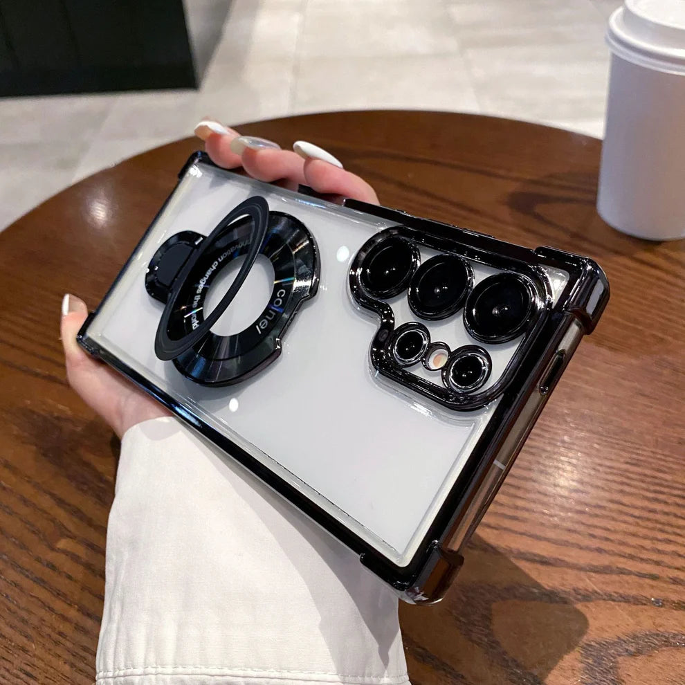 Electroplated Metal Ring Stand Case