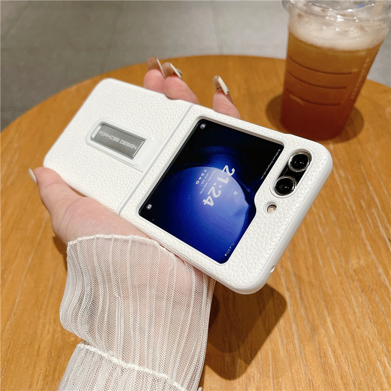 Litchi Pattern Leather Texture Case - Galaxy