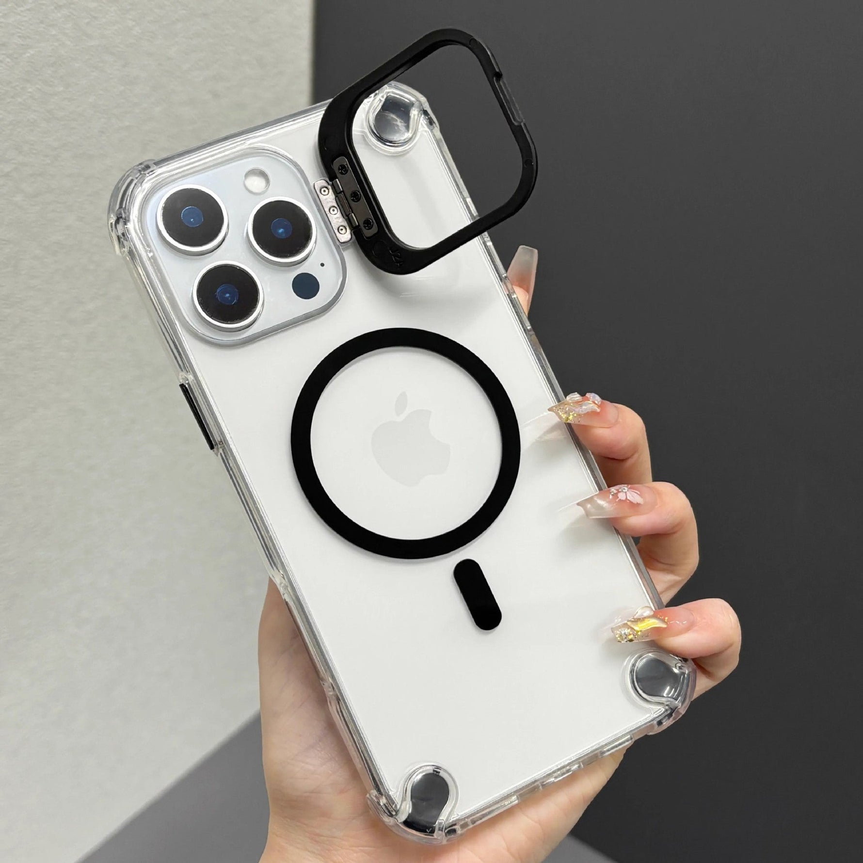 Transparent Magnetic Shockproof Case - iPhone