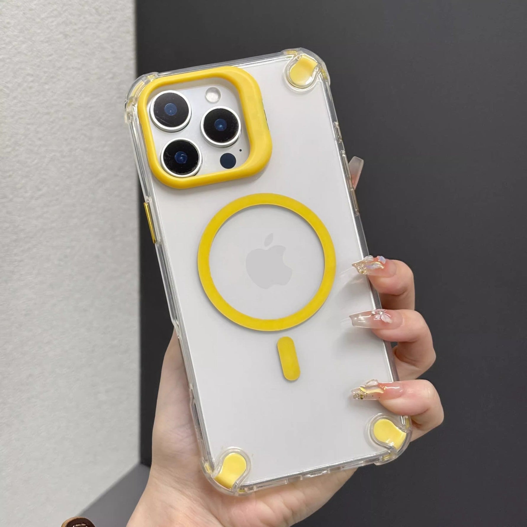 Transparent Magnetic Shockproof Case - iPhone