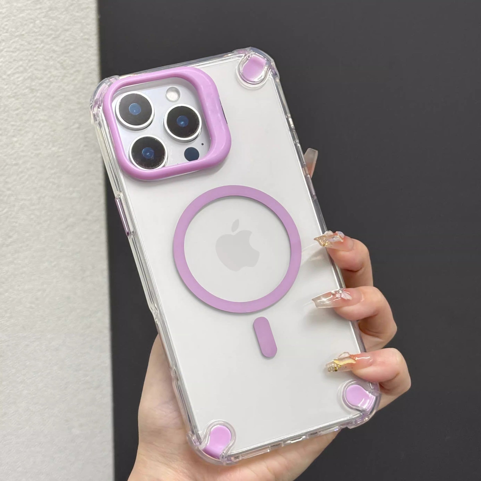 Transparent Magnetic Shockproof Case - iPhone